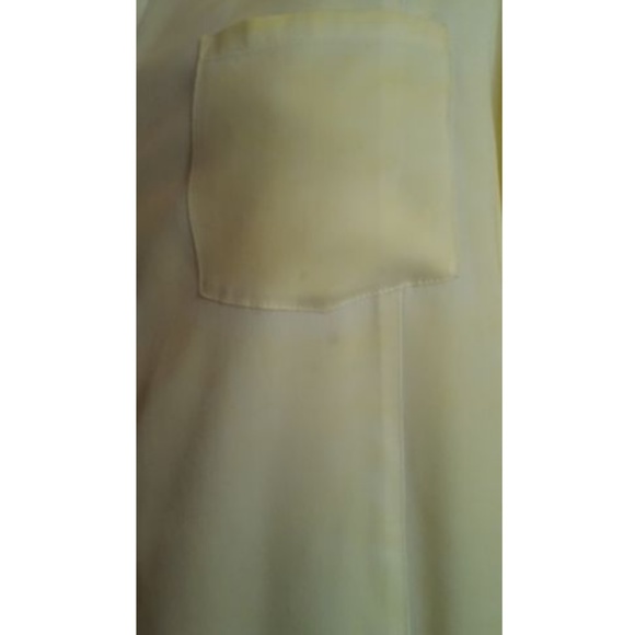 Soft Surroundings Button Down Tunic Shirt Yellow Size L New - Picture 3 of 8